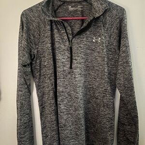 Under Armour Black and White HeatGear Pullover